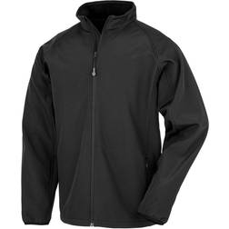 Result Genuine Recycled Mens Printable Soft Shell Jacket (Black)