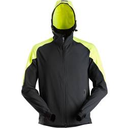 Snickers Workwear 8025 FlexiWork Neon Full Zip Hoodie (Navy Neon Yellow)