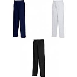 Fruit of the Loom Mens Lightweight Jog Pant Jogging Bottoms (Black)