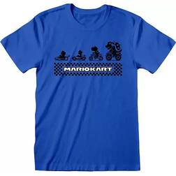 Mario Kart Unisex Adult T-Shirt (Royal Blue/Black)