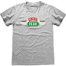 Friends Unisex Adult Central Perk T-Shirt (Heather Grey)