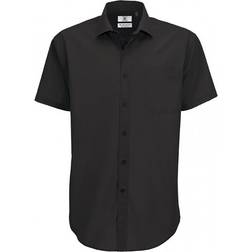 B&C Collection B&C Mens Smart Short Sleeve Shirt Mens Shirts (White)