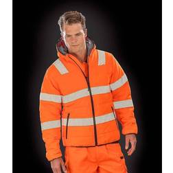 Genuine Recycled Unisex Ripstop Safety Jacket - Orange