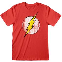 Flash Unisex T-Shirt med logotyp för vuxna Red/White/Yellow