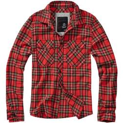 Brandit Checkshirt - Rot/Schwarz/Weiß