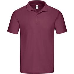 Fruit of the Loom Mens Original Pique Polo Shirt (Burgundy)