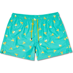 Happy Socks Banana Break Swimshorts Badetøj Turqoise