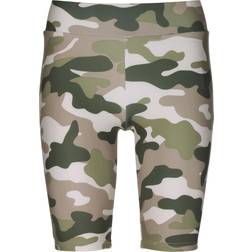 Urban Classics Ladies Ladies High Waist Camo Tech Cycle Shorts duskrose camo