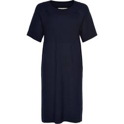 IN FRONT Camille Knit Dress - Navy