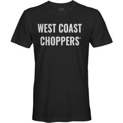 Camiseta de West Coast Choppers OG Cross Negro-Blanco