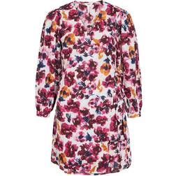 Object Collectors Item Jannie L/S Wrap Dress Begonia AOP:Flo