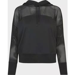 Urban Classics Felpa con cappuccio di Mesh Hoodie - Ladies