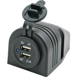 1852 Marine El-panel dobbelt USB udtag