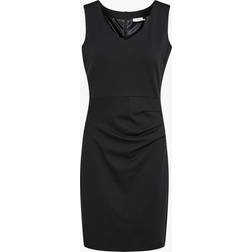 Kaffe Kleid Mit Stretch-Anteil - Noir