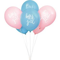 Unique Party Latex Balloons Gender Reveal Boy or Girl 8pcs