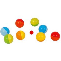 Goki Houten Jeu de Boules Spel met Katoenen Zak, 9dlg