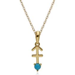 Sagittarius Zodiac Charm Necklace in 9ct