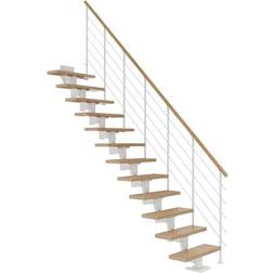 Dolle Cork Ligeløb Hvid 6-Lakeret Eg-11 222 - 270 cm