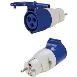 Adapter schuko han til CEE hun