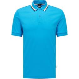 HUGO BOSS Men's Stretch Slim-Fit Polo Shirt - Light Blue