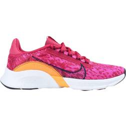 NIKE SuperRep Go 3 Flyknit Next Nature W - Mystic Hibiscus/Pink Prime/Light Curry/Blackened Blue