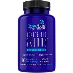 LoveBug Probiotics Here's The Skinny 30 Tablets