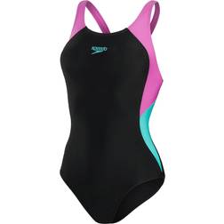 Speedo Women's Colourblock Splice Muscleback Swimsuit