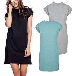 Urban Classics Turtle Extended Shoulder Dress - Beige