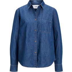 Jack & Jones Camisa vaquera de mujer de manga larga Azul