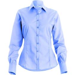 Kustom Kit Damen Arbeitshemd Langärmlig - Hellblau