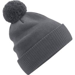 Beechfield Unisex Adult Snowstar Organic Cotton Beanie (One Size) (Graphite Grey)