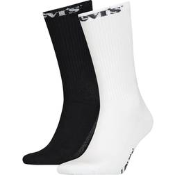 Levi's 2-pack Logo Happy Face Socks Black/White Strl 35/38