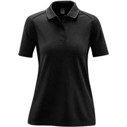 Stormtech Womens/Ladies Endurance HD Polo Shirt (Black/Dolphin)