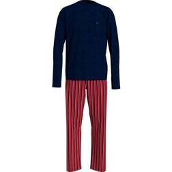 Tommy Hilfiger Original Organic Cotton Pyjama - Blå/Rød