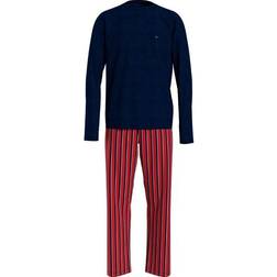 Tommy Hilfiger Original Organic Cotton Pyjama - Blauw/Rood