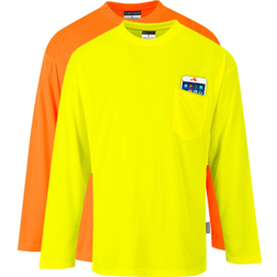 Portwest Long Sleeve Pocket T-Shirt,XL