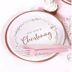 Creative Party Creative Converting J090 Paper Plates, Light Pink