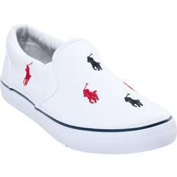 Polo Ralph Lauren Keaton Slipon Tennarit - White/Navy/Red