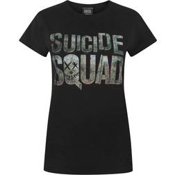 Suicide Squad Womens/Ladies Logo T-Shirt (Black)