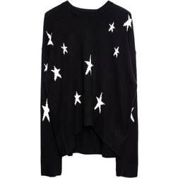 Zadig & Voltaire Markus Oversized Pullover Met Print Zwart