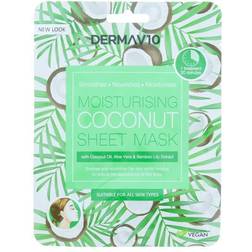 Derma V10 Face Mask Moisturising Coconut