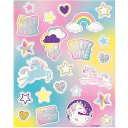 Unique Party Stickers Enhjørning
