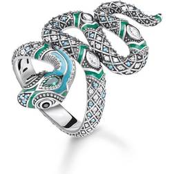 Thomas Sabo Ceramic Snake Ring TR2181-845-17 (I1/2)
