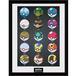 GB Eye Pokeballs Unisex multifarvet Billede