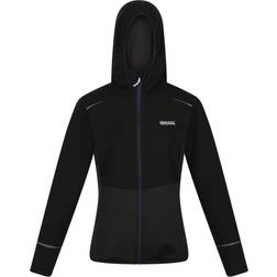 Regatta Womens/Ladies Textured Fleece Full Zip Hoodie (Black)