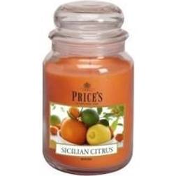 Price's Large Jar Sicilian Citrus Scented Candle