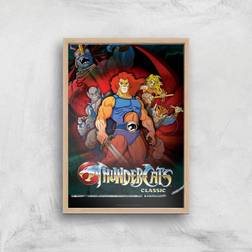 Warner Bros Thundercats Giclee Print A3 Wooden Frame Framed Art