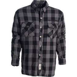 West Coast Choppers Aramid Riding Flannel - Grey/Black
