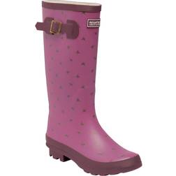 Regatta Womens/ladies Ly Fairweather Ii Tall Durable Wellington Boots (violet/fig Rose