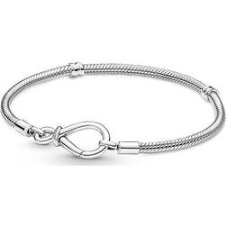 Pandora Moments Infinity Knot Snake Link Bracelet - Silver